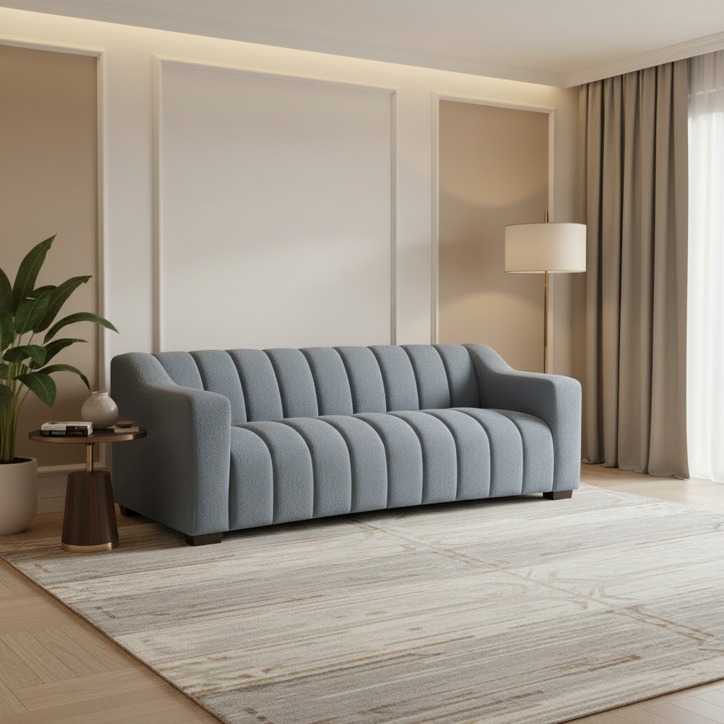 2026 Alenby 3 Seater Sofa - Iron Boucle