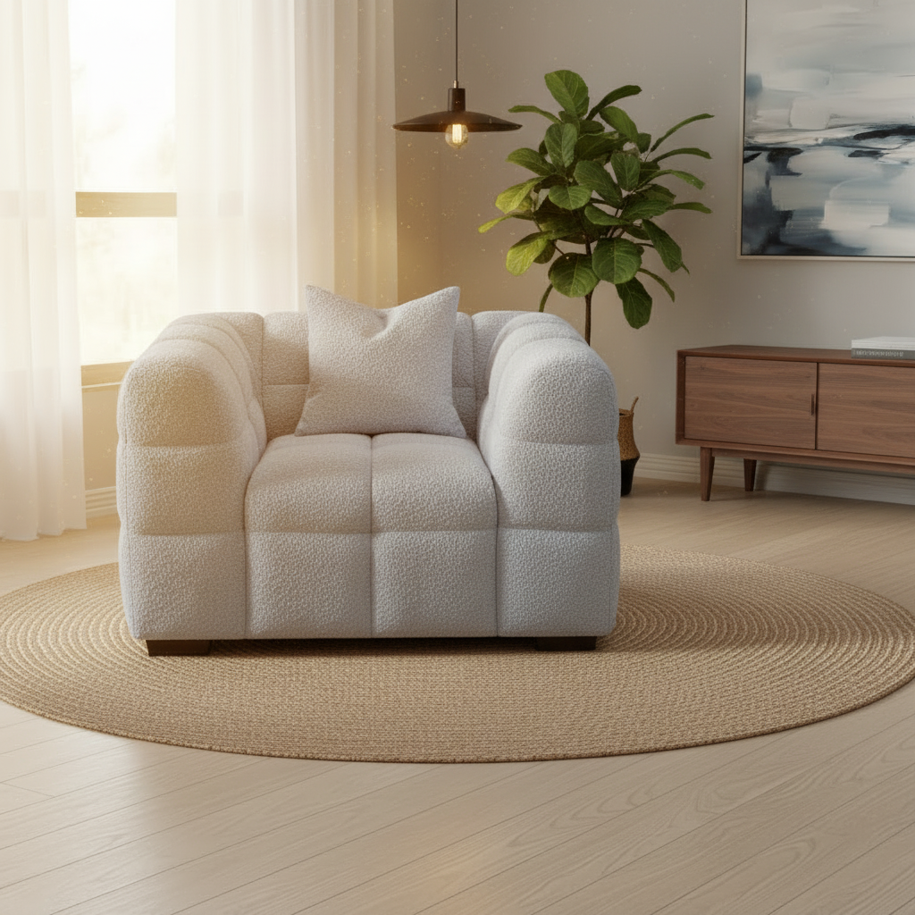 2026 Aubrey Chair - Pearl Boucle - Nimbus Beds