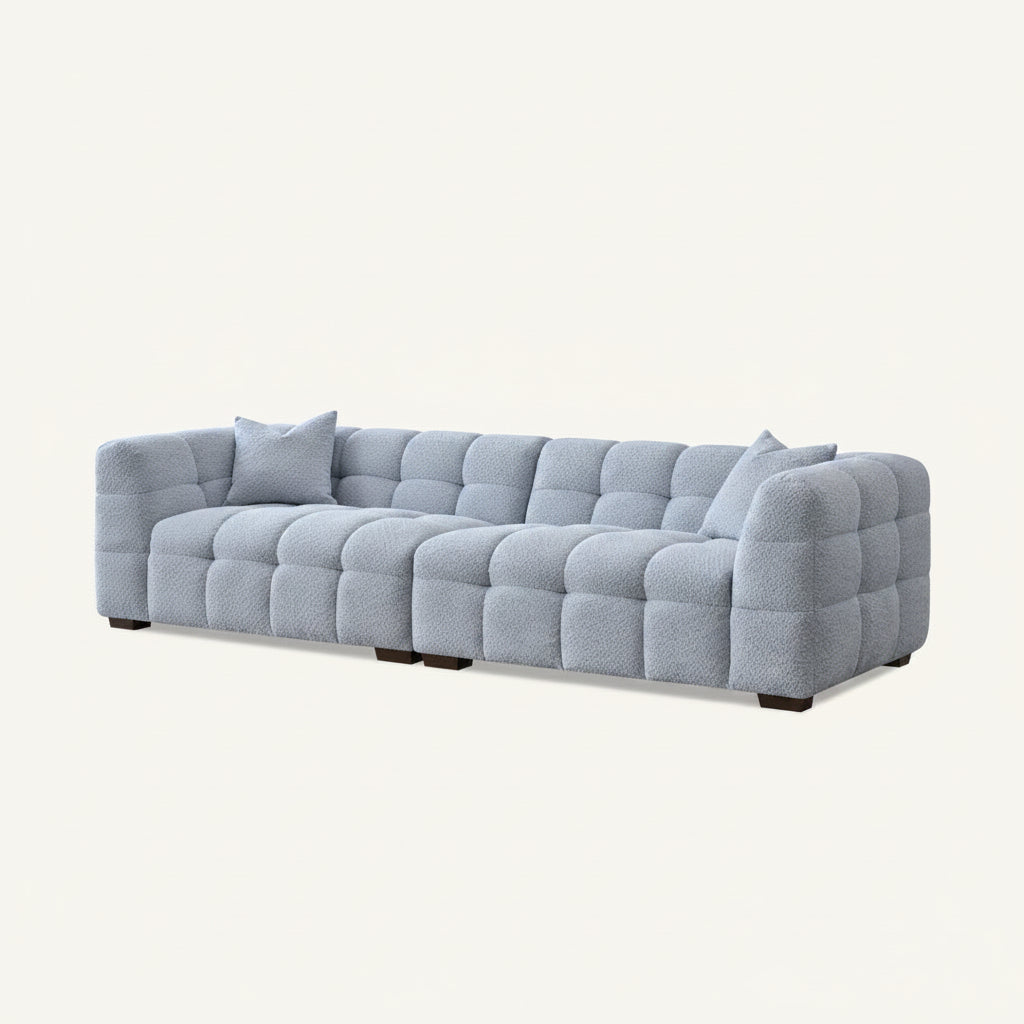 2026 Aubrey 4 Seater Sofa - Pearl Boucle - Nimbus Beds