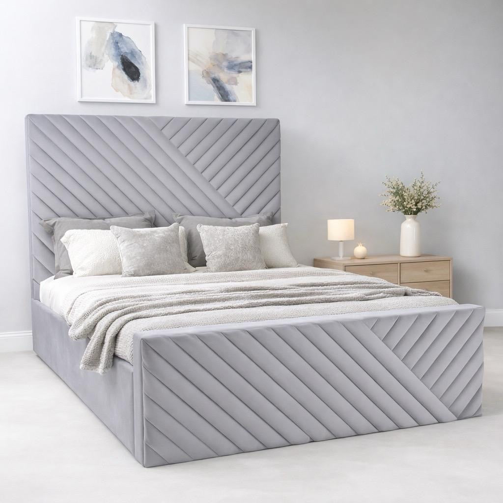 2026 Intense Fraser Luxury Bed Frame with optional lift up ottoman storage