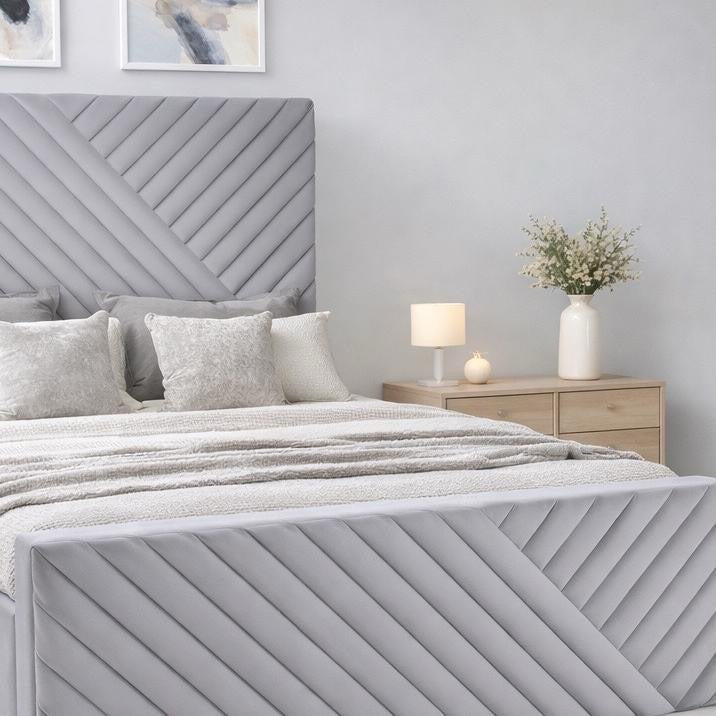 2026 Intense Fraser Luxury Bed Frame with optional lift up ottoman storage