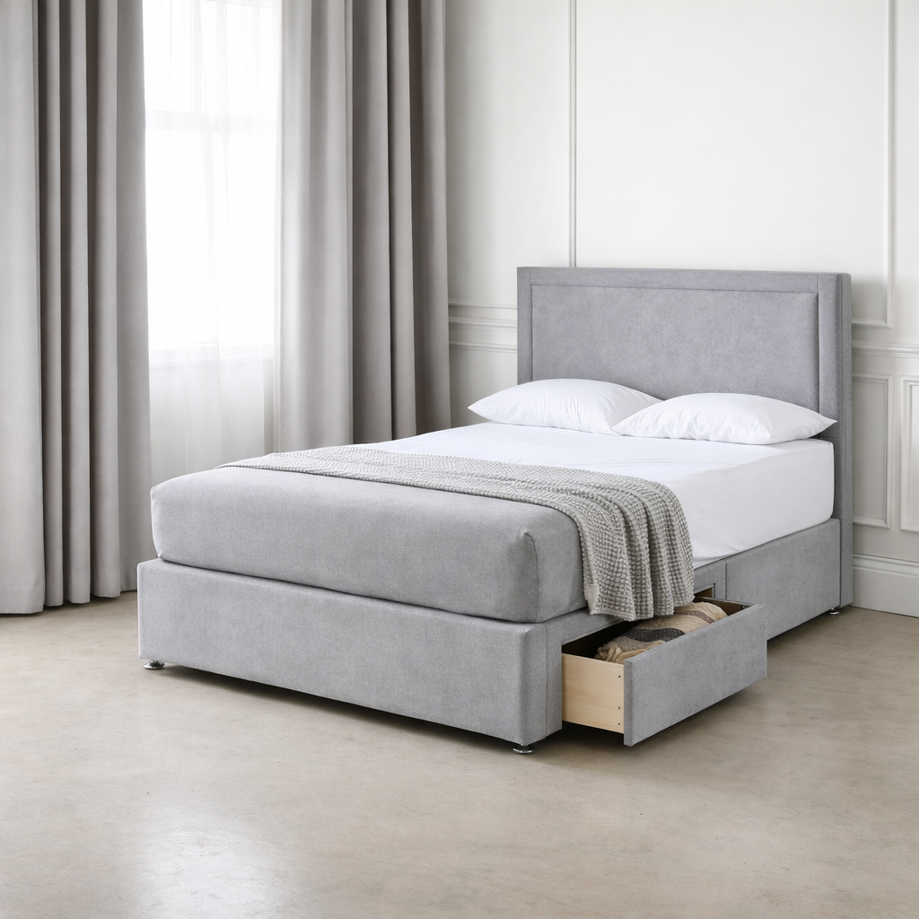 2026 Charlie storage divan bed with optional drawers - Nimbus Beds