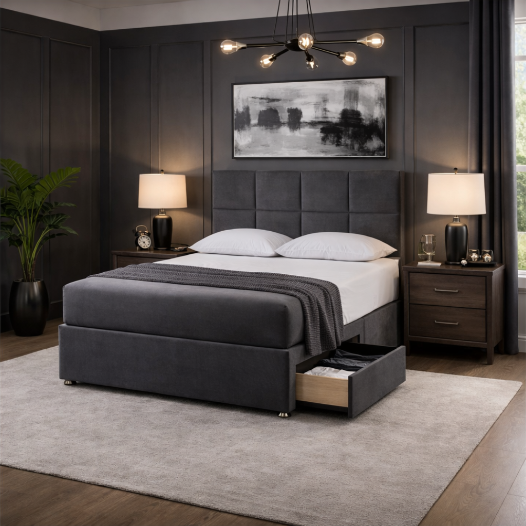 2026 Cube storage bed with optional drawers