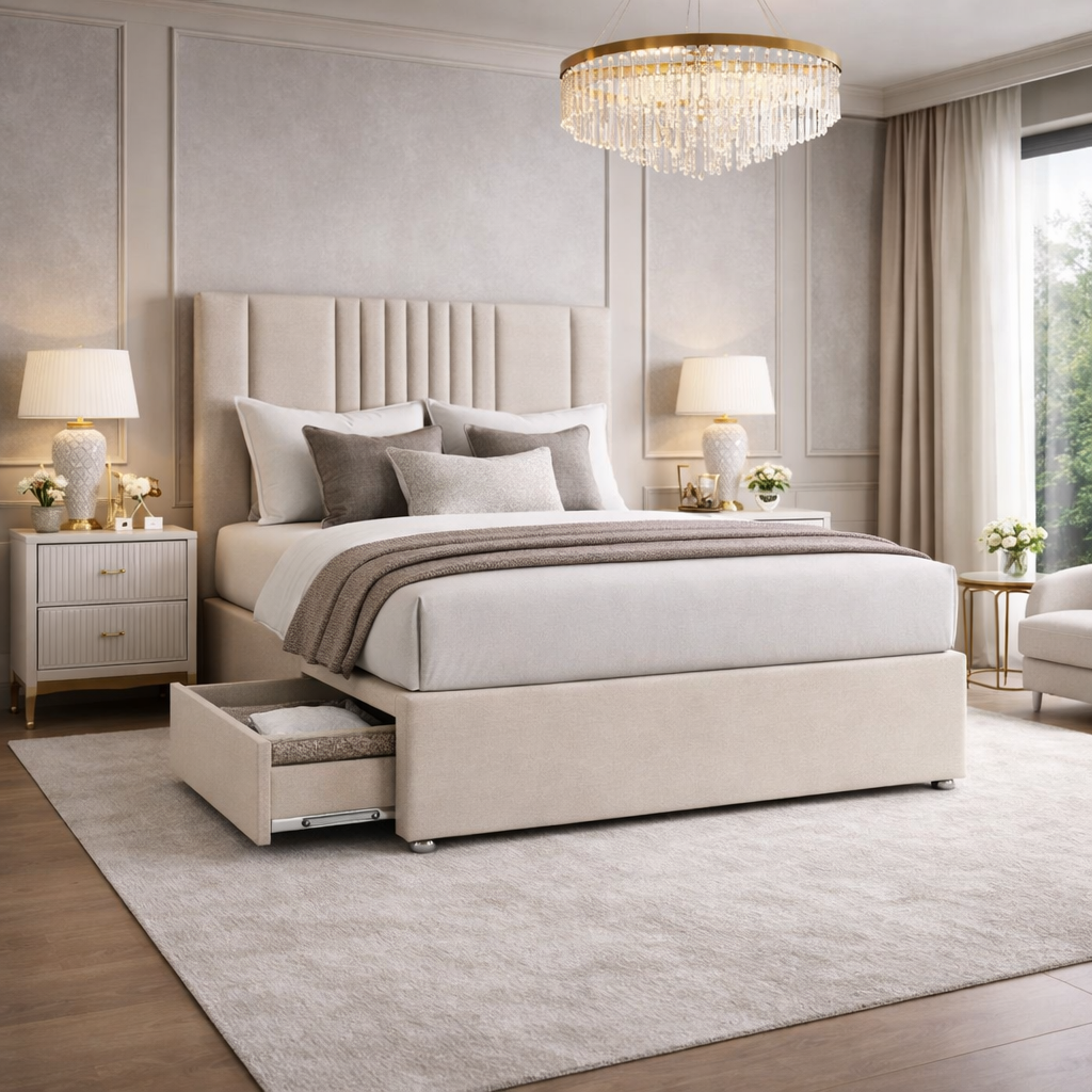 2026 Hampshire storage divan bed with optional drawers