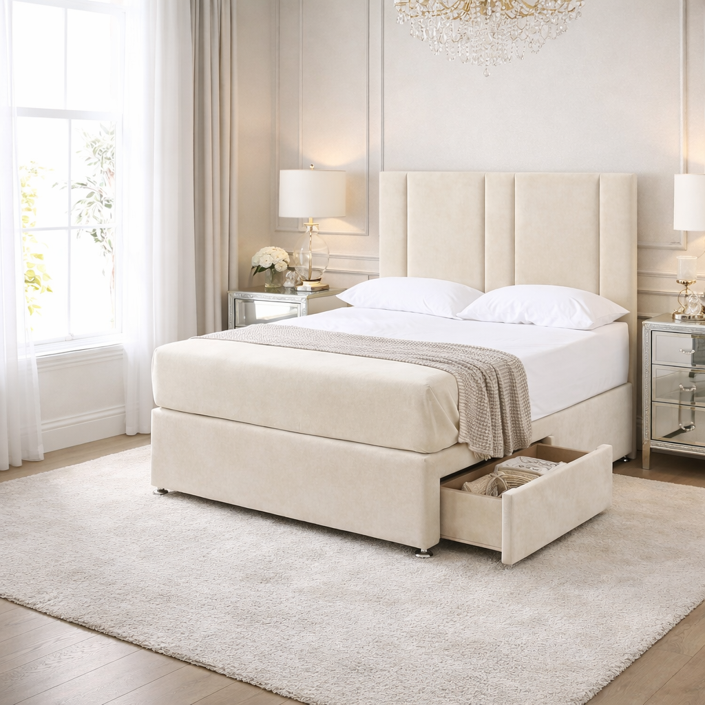 2026 Samson storage divan bed with optional storage drawers