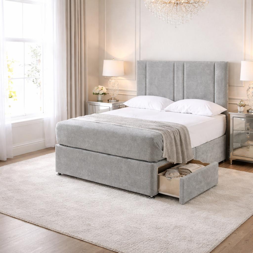 2026 Samson storage divan bed with optional storage drawers