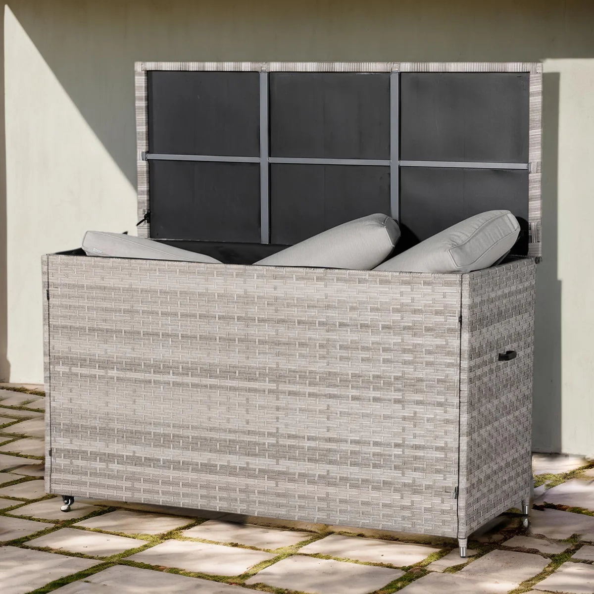 2026 Paris Outdoor Rattan Aluminium Storage Box - Extra Large - Nimbus Beds