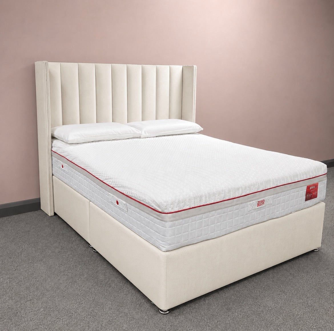 2026 Louis Winged Storage Divan Bed with Optional Drawers