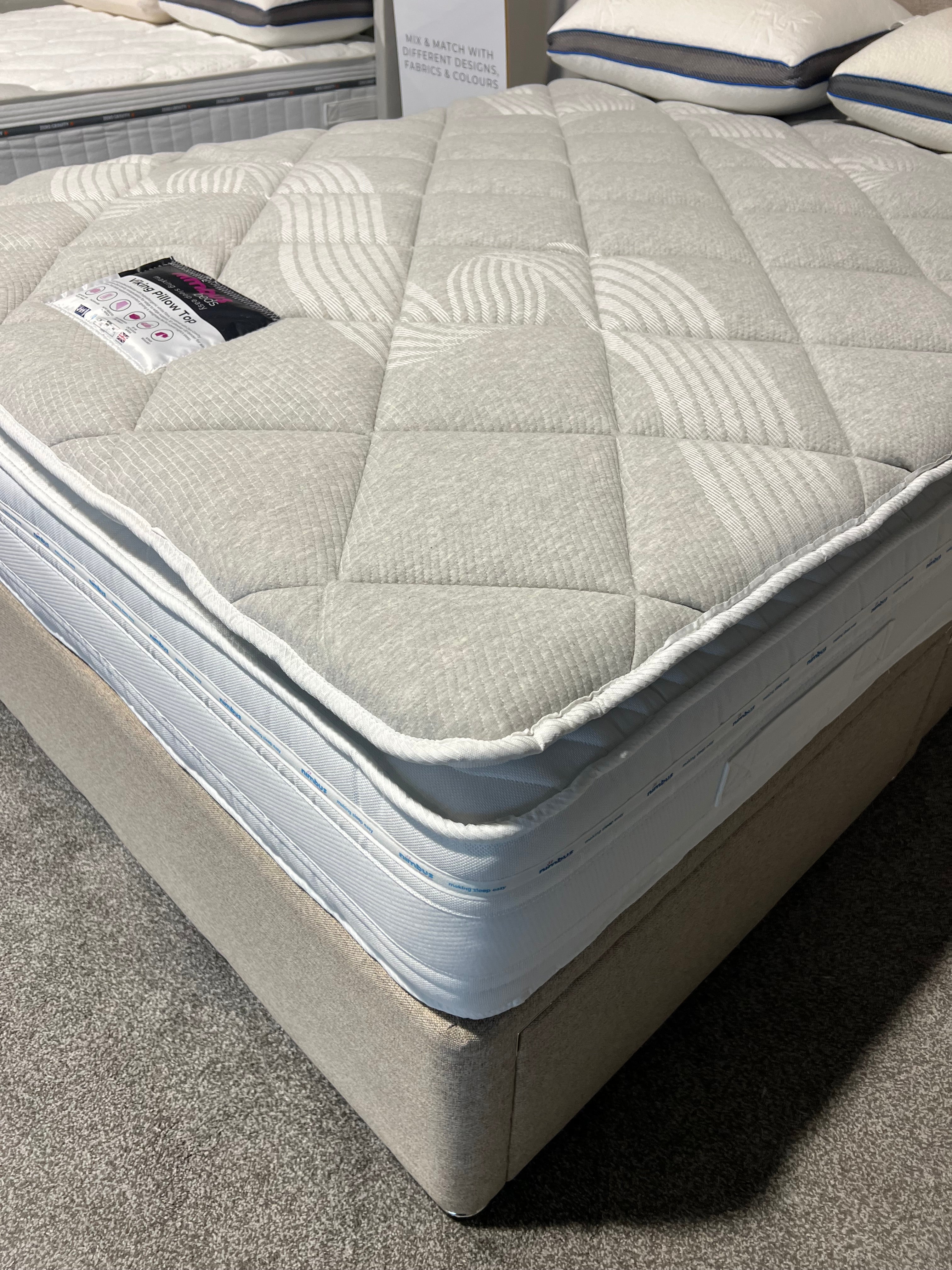 Double Viking Pillow Top Mattress - Ex Display