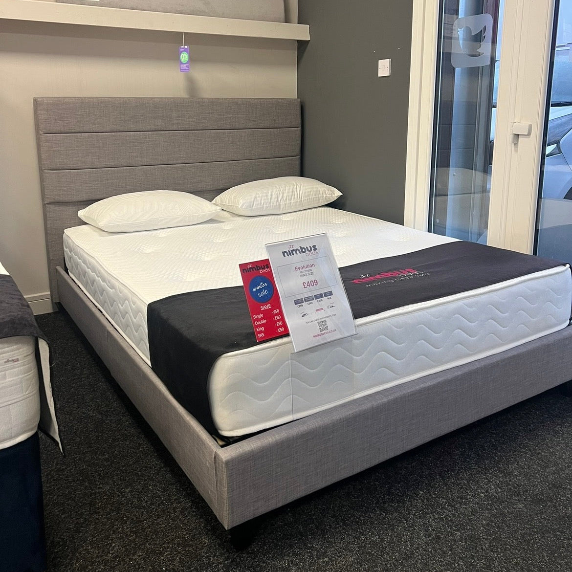 King Size Lucas Bed Frame - Ex Display
