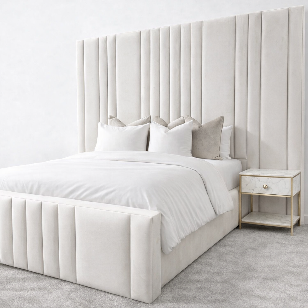 2026 7ft Tall Soho Bed Frame with Optional Lift Up Ottoman Storage