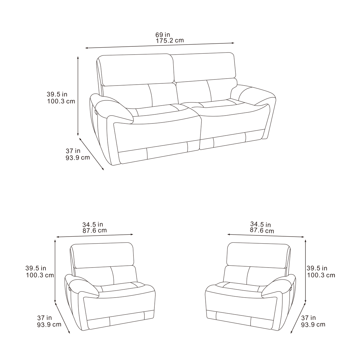 2026 Carrie Sofa Range In Midnight Black