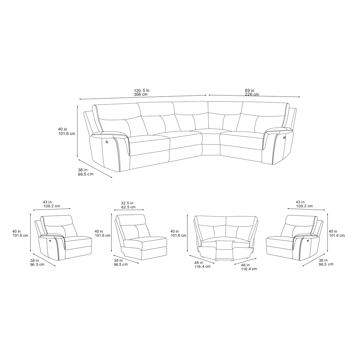 2026 Maeve Sofa Range In  Mosaic Grey