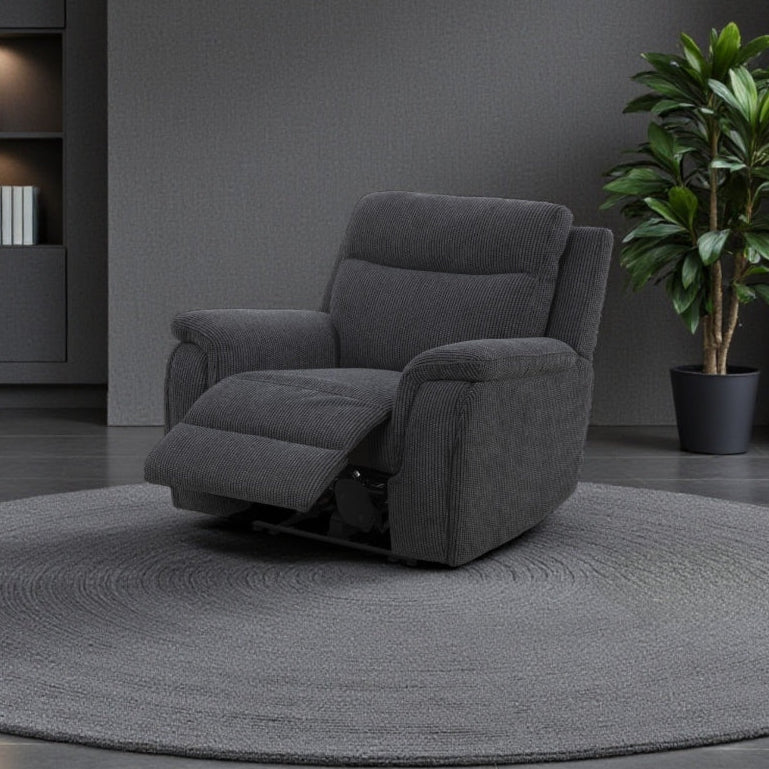 2026 Mayenne Corner + Console & Chair Sofa In Midnight Black - Nimbus Beds