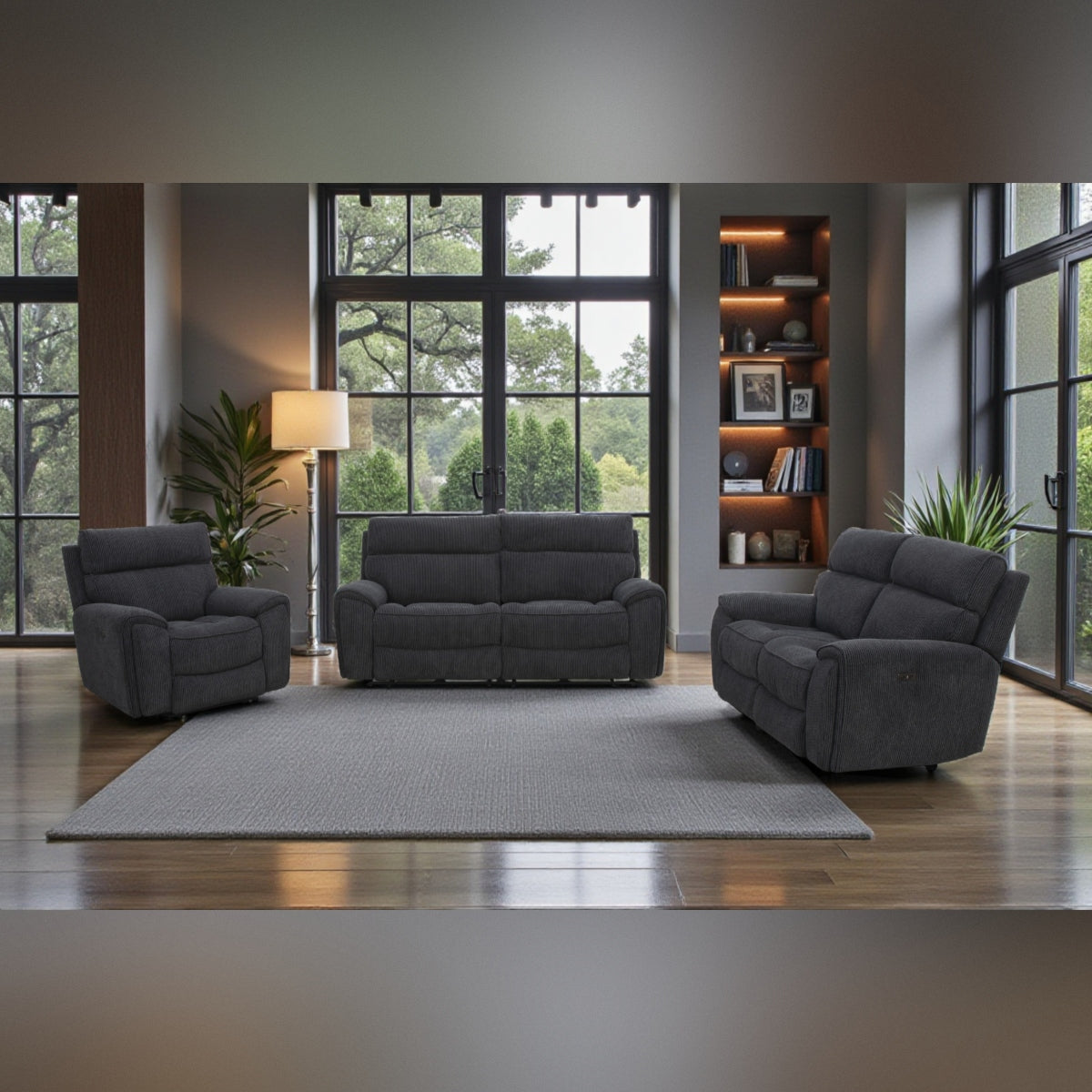 2026 Arianna Sofa Range In Midnight Black
