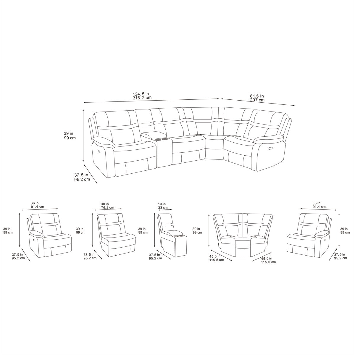 2026 Janna Sofa Range In Pisa Grey