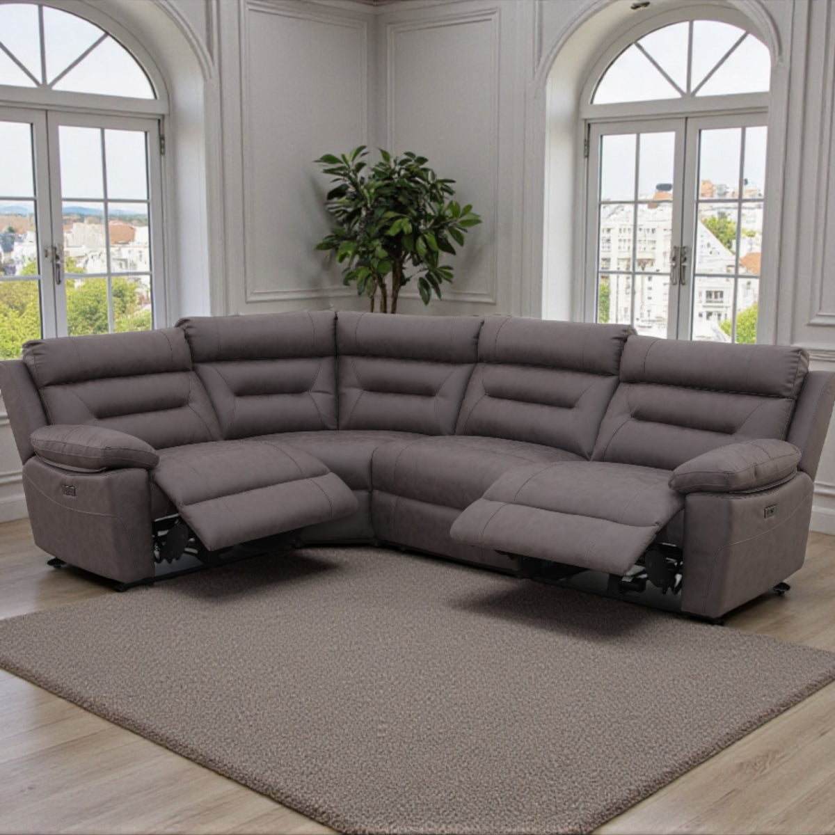 2025 Leni Sofa Range In Ink Dark Grey