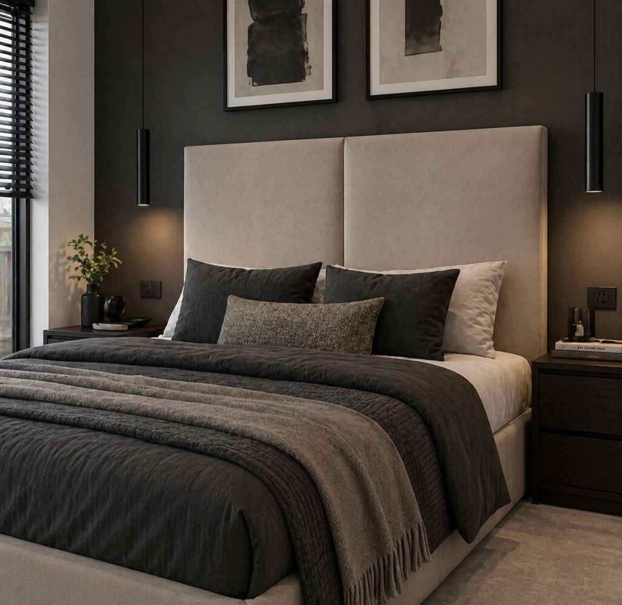 2026 Estepona Luxury Fabric Bed Frame with Optional Ottoman Lift Up Storage