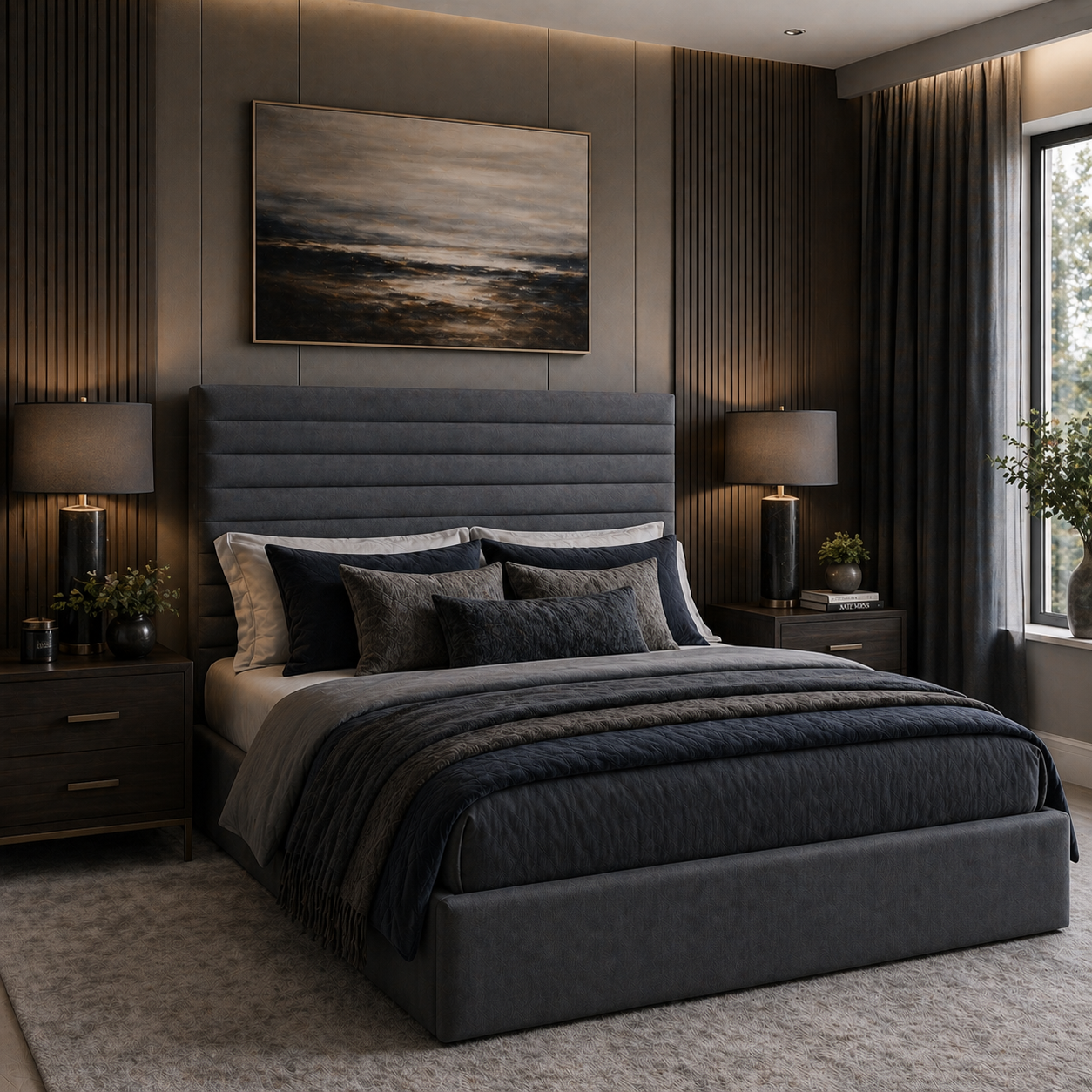 2026 Marbella Intense Luxury Bed Frame with optional ottoman lift up storage - Nimbus Beds