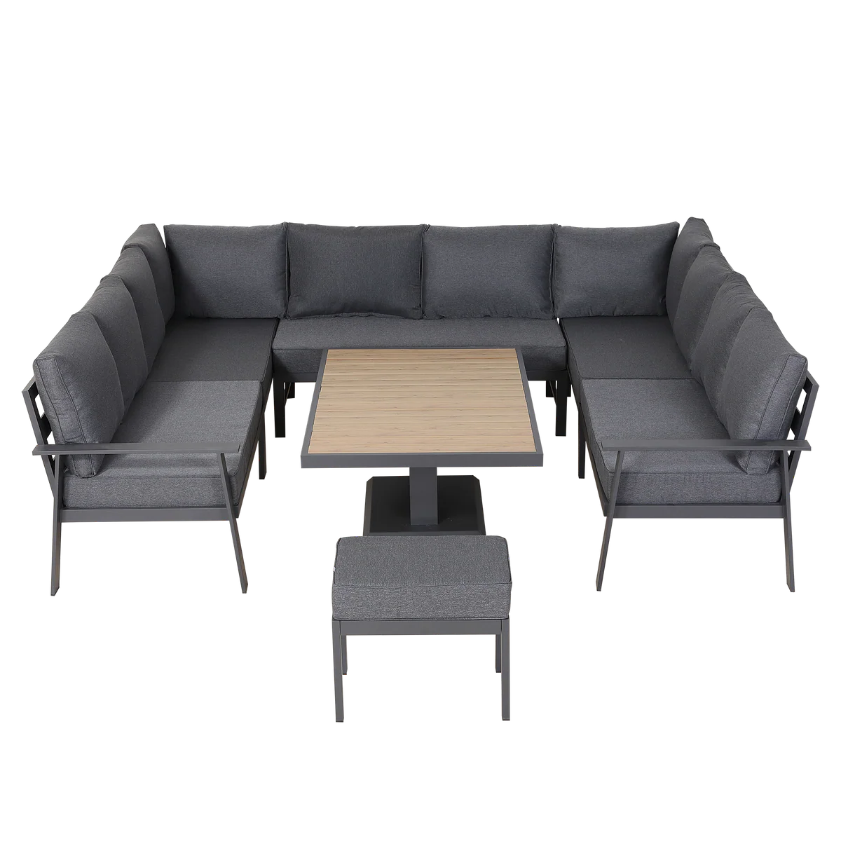 2026 Marbella U Shape Dining Set with Rising Table Outdoor Garden Furniture - Nimbus Beds