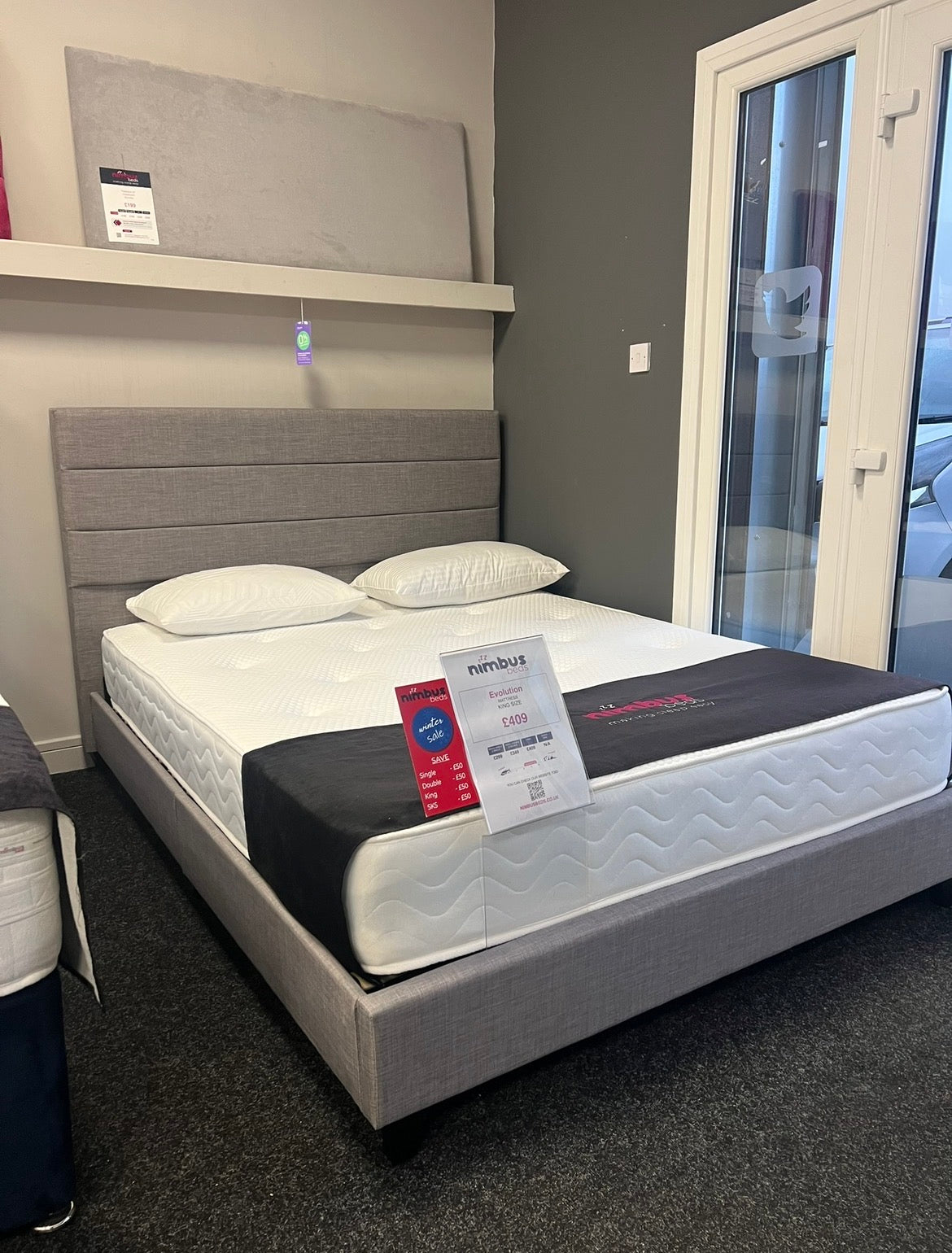 King Size Lucas Bed Frame - Ex Display