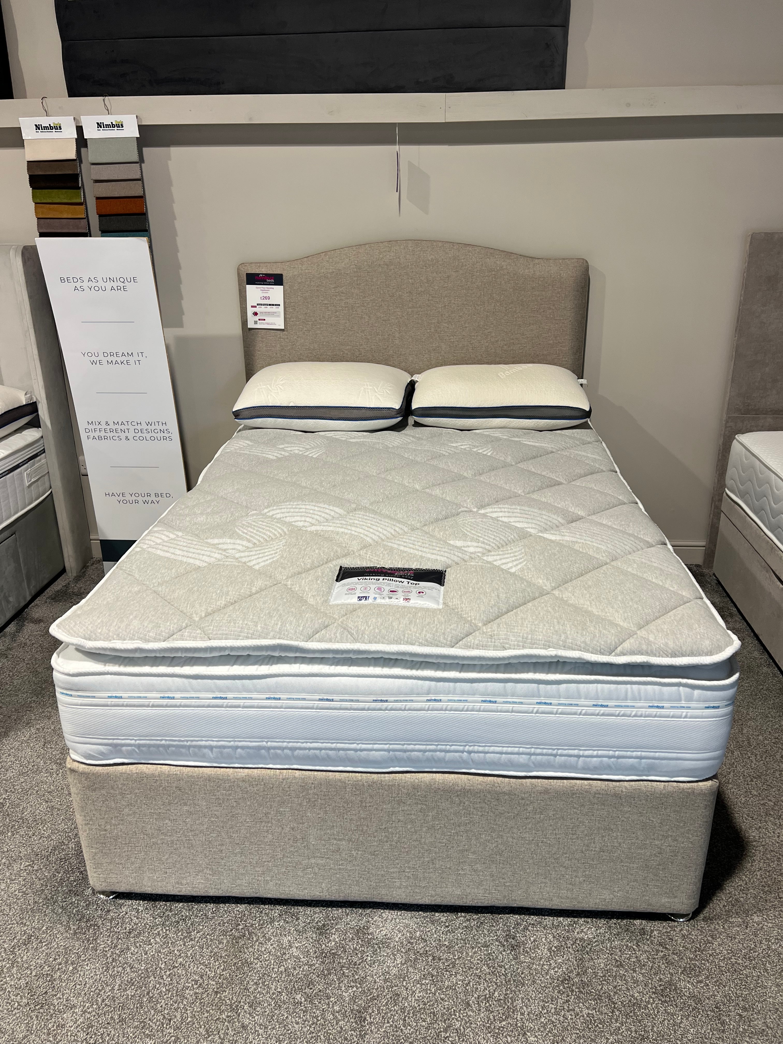 Double Viking Pillow Top Mattress - Ex Display