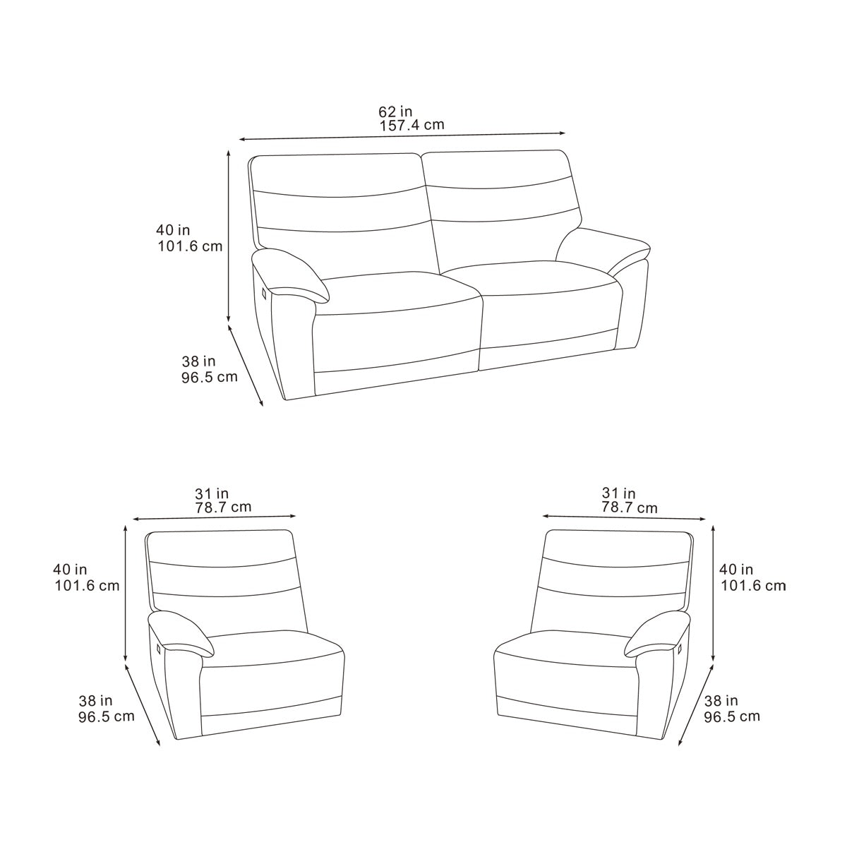2026 Theodore Sofa Range In Midnight Black