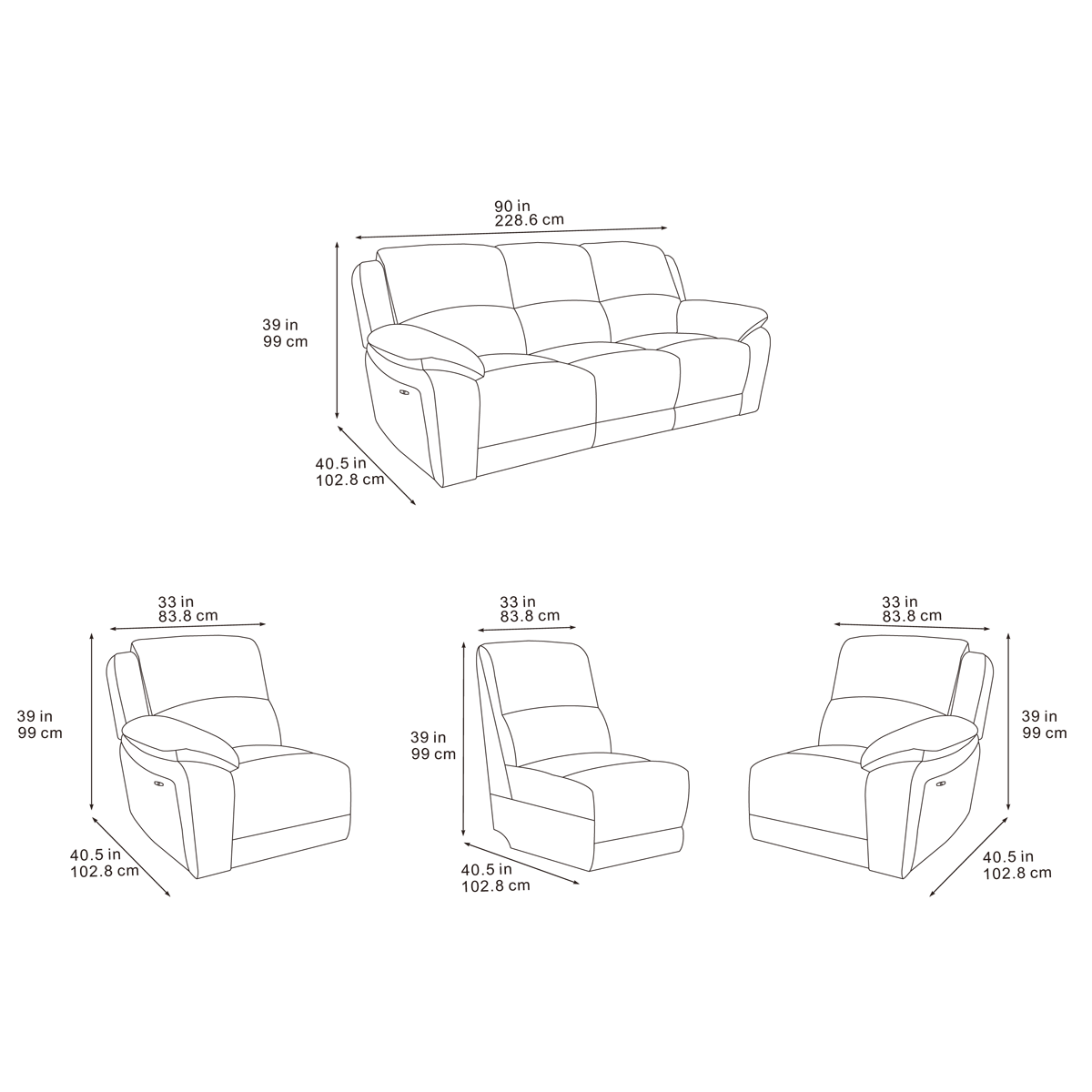 2026 Belinda Sofa Range In Ink