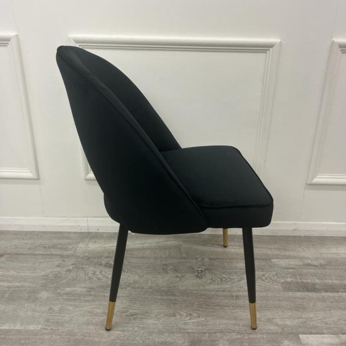 2026 Astra Dining Chair in  Black Velvet