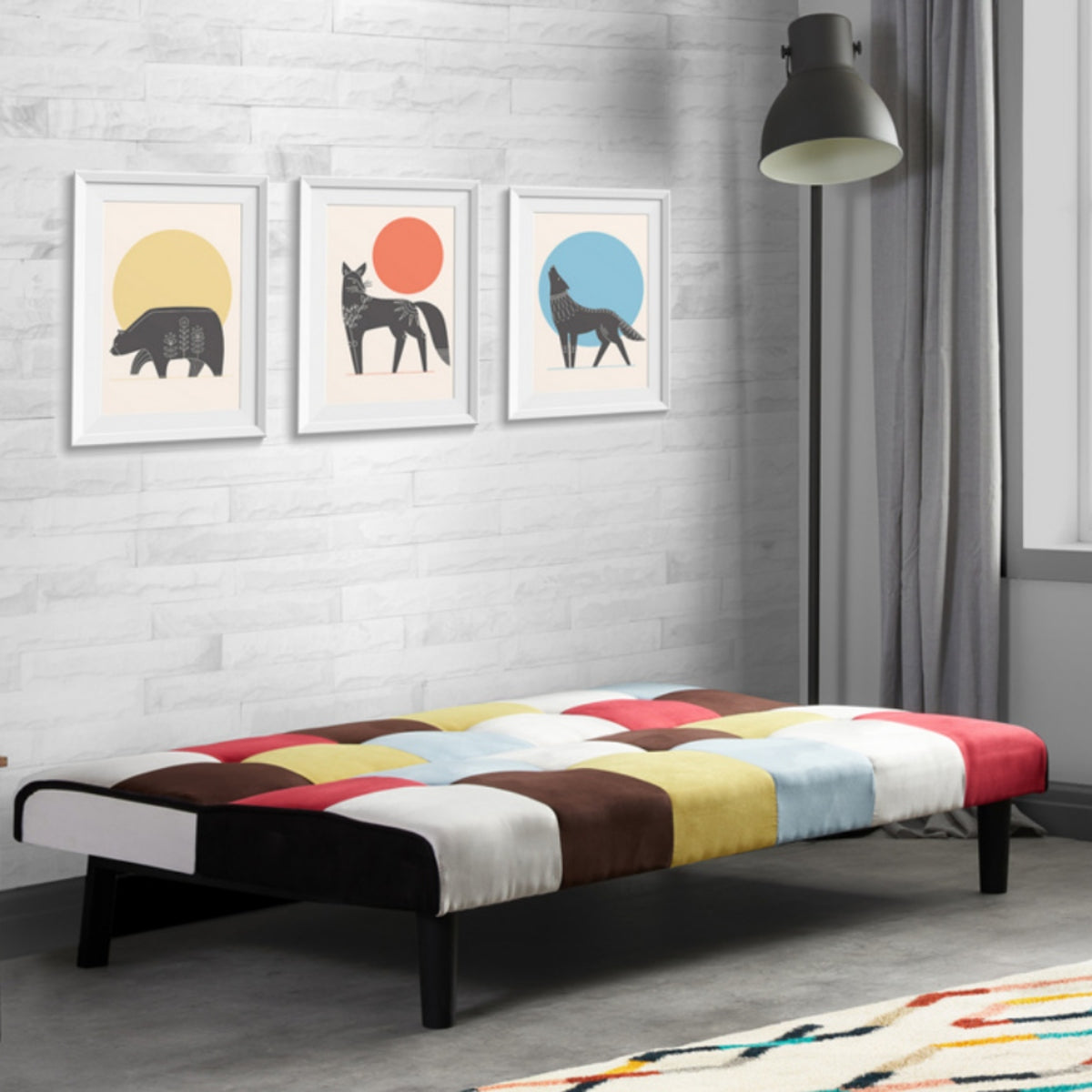 2026 Aurora Sofa Bed - Rainbow Patched