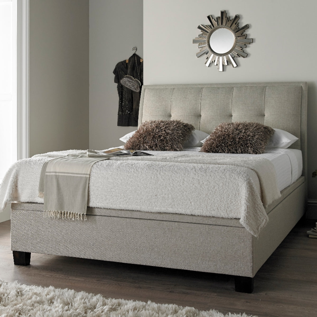 2026 Andrei Ottoman Storage Bed in Oatmeal