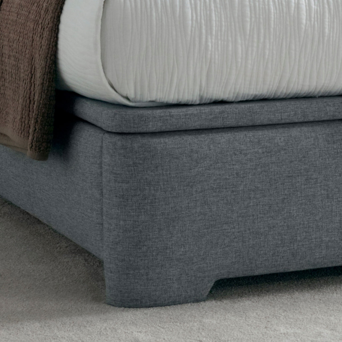 2026 Archie Ottoman Storage Bed in Marbella Grey