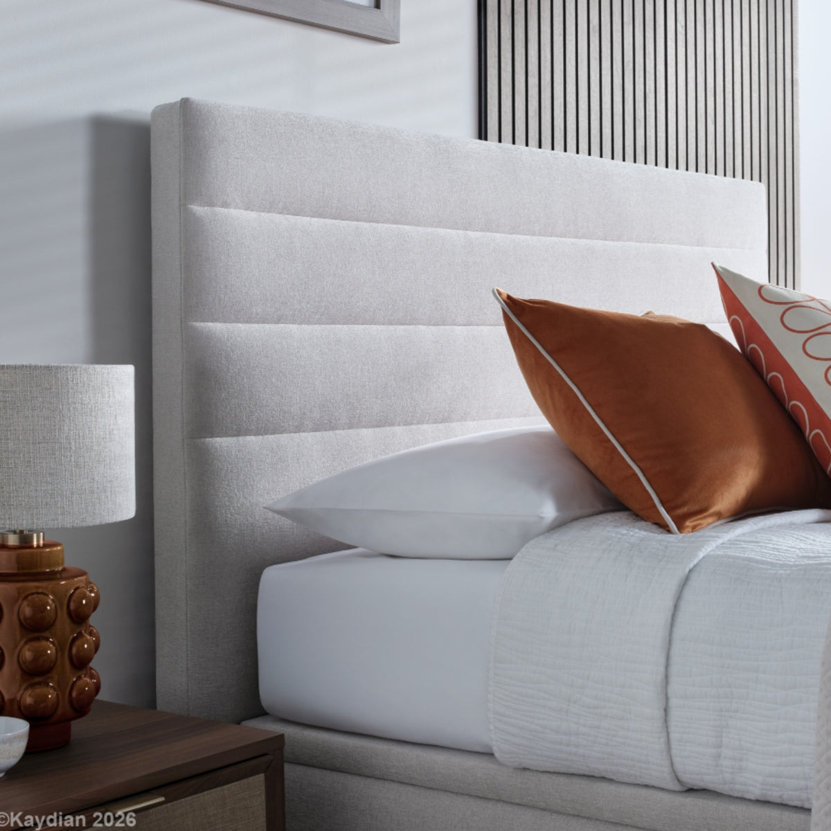 2026 Archie Ottoman Storage Bed in Masket Clay