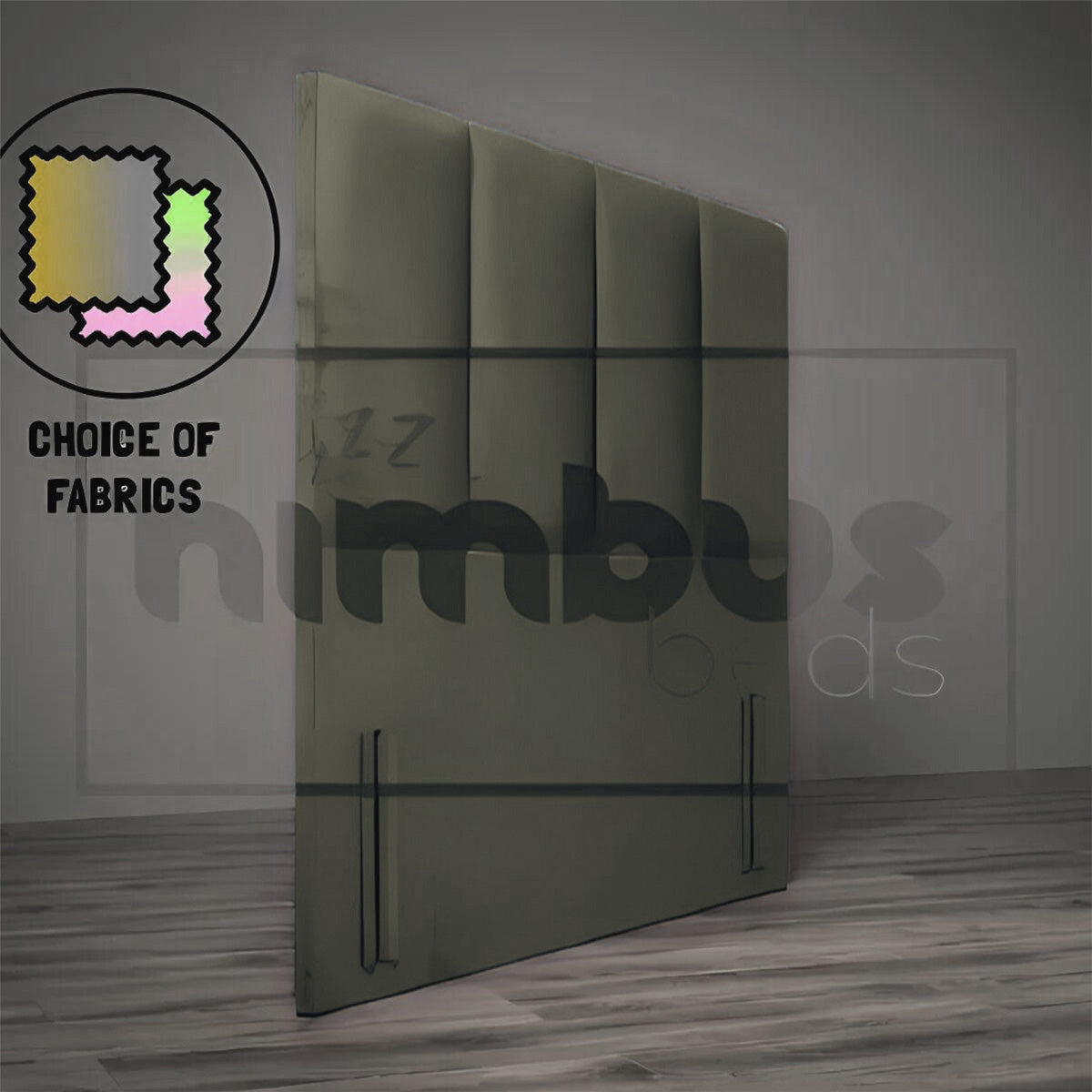 Floor Standing 4 Vertical Headboard - Nimbus Beds