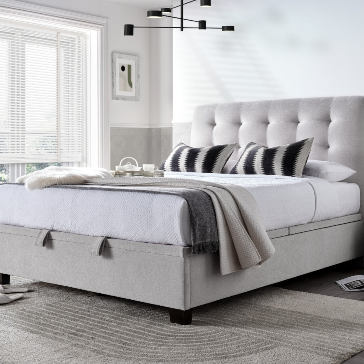 2026 Alastair Ottoman Storage Bed in Clay