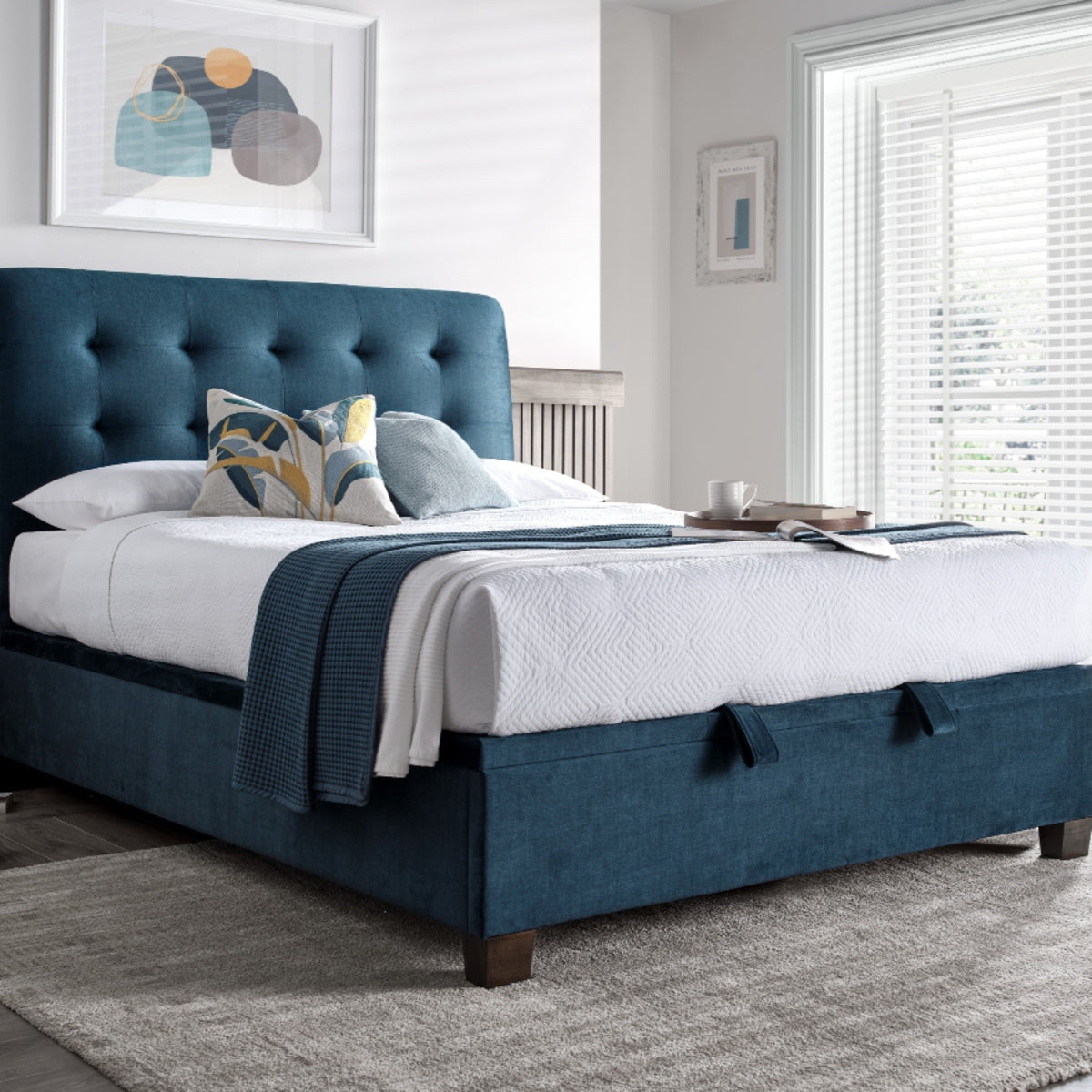 2026 Alastair Ottoman Storage Bed in Blue