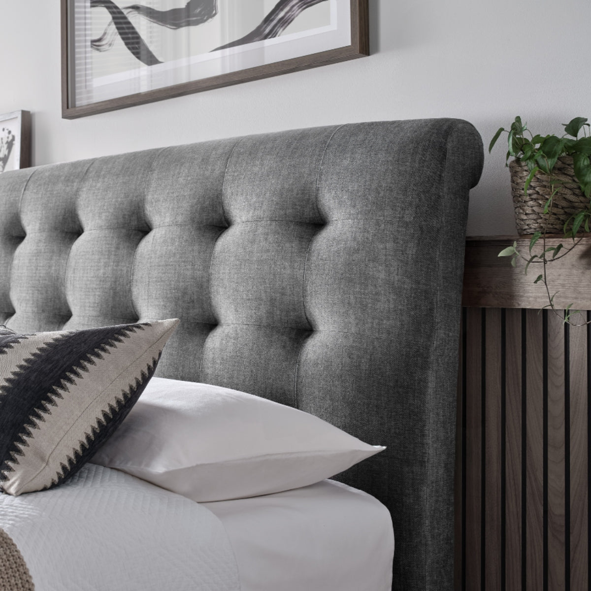 2026 Alastair Ottoman Storage Bed in Grey