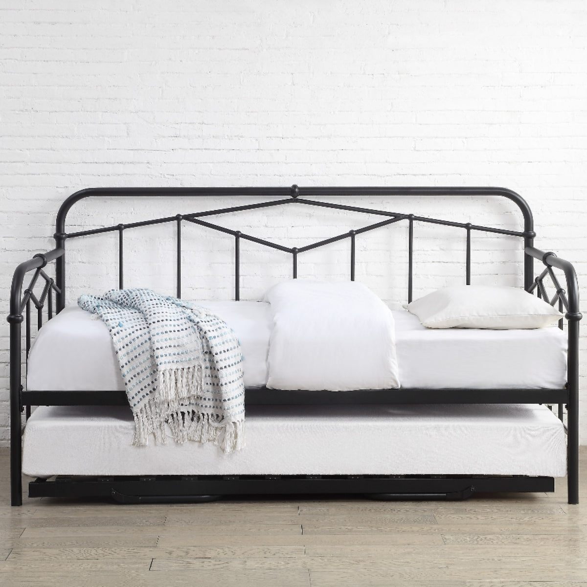 2026 Armagh Metal Day Bed Frame in Sand Blast Black
