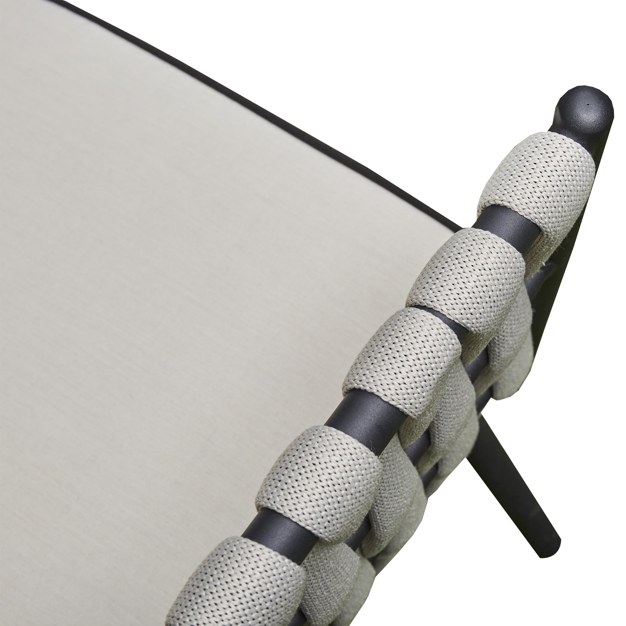 2026 Pinoso Aluminium & Rope Lounge Outdoor Garden Set Cream Beige with table - Nimbus Beds