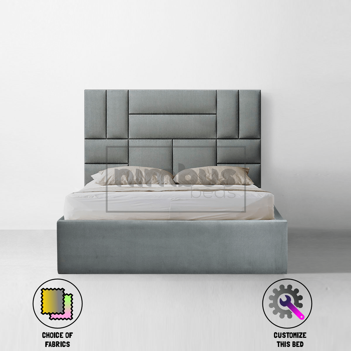 Bauhaus Patterned Bed Frame - Nimbus Beds