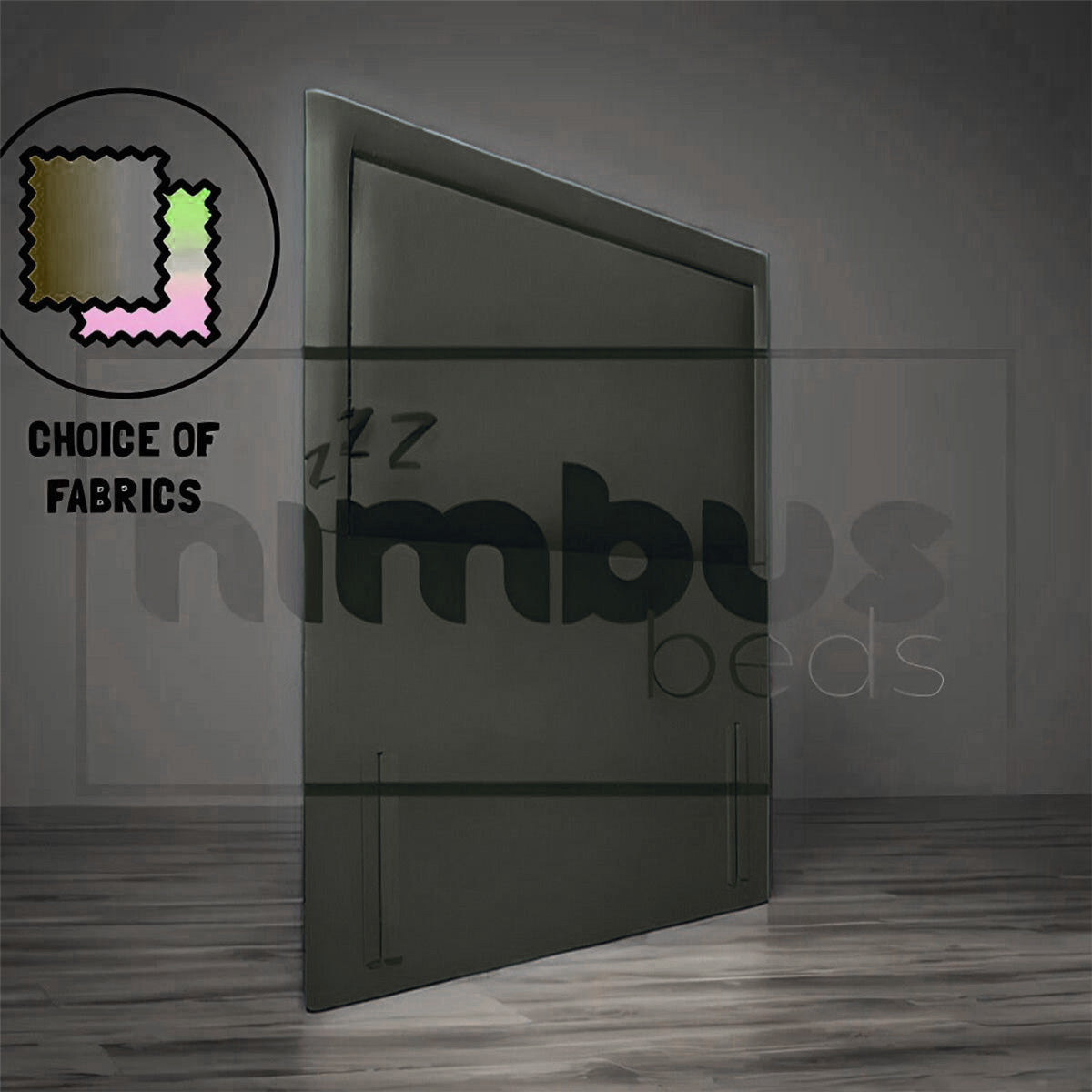 Floor Standing Charlie Studded Headboard - Nimbus Beds