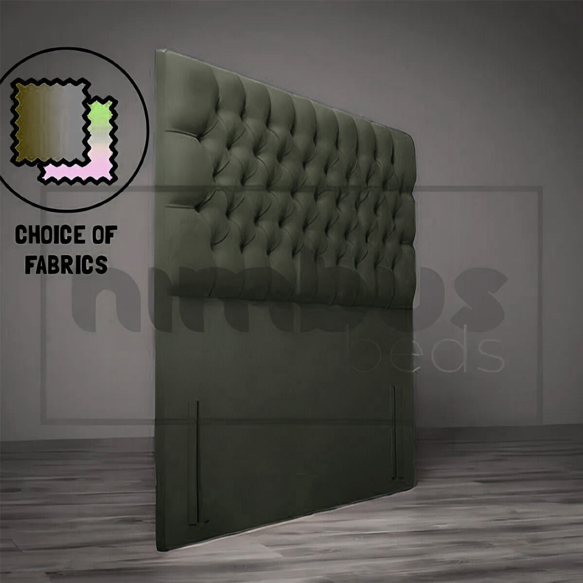 Floor Standing Chesterfield Headboard - Nimbus Beds