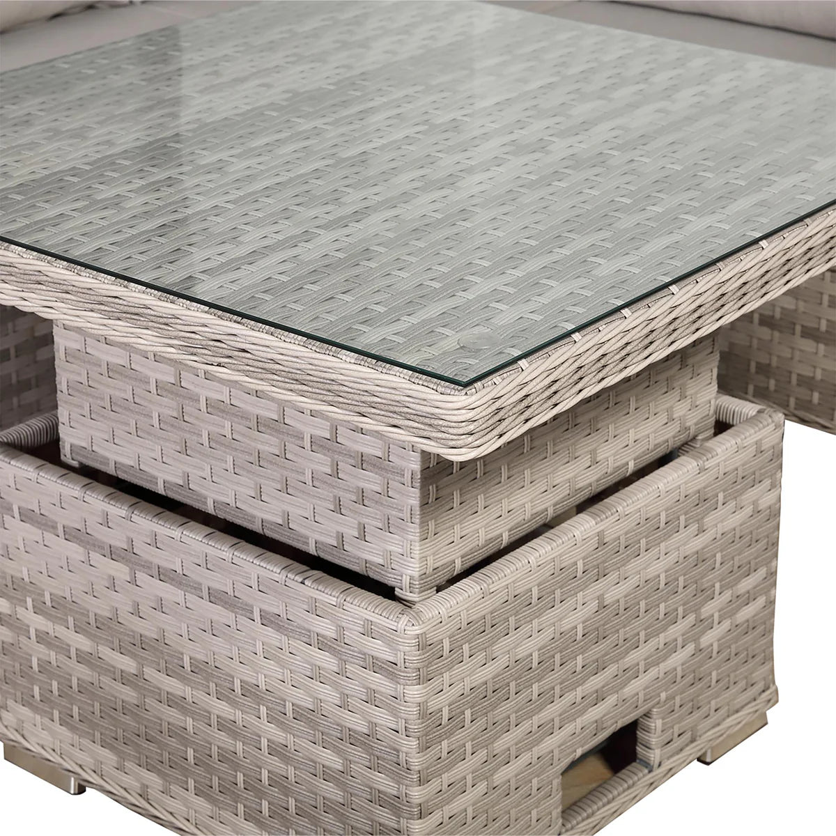 2026 Paris Square Corner Sofa Set with Rising Table Outdoor Garden Furniture - Nimbus Beds