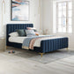 Clyde Bed Frame in Midnight Blue