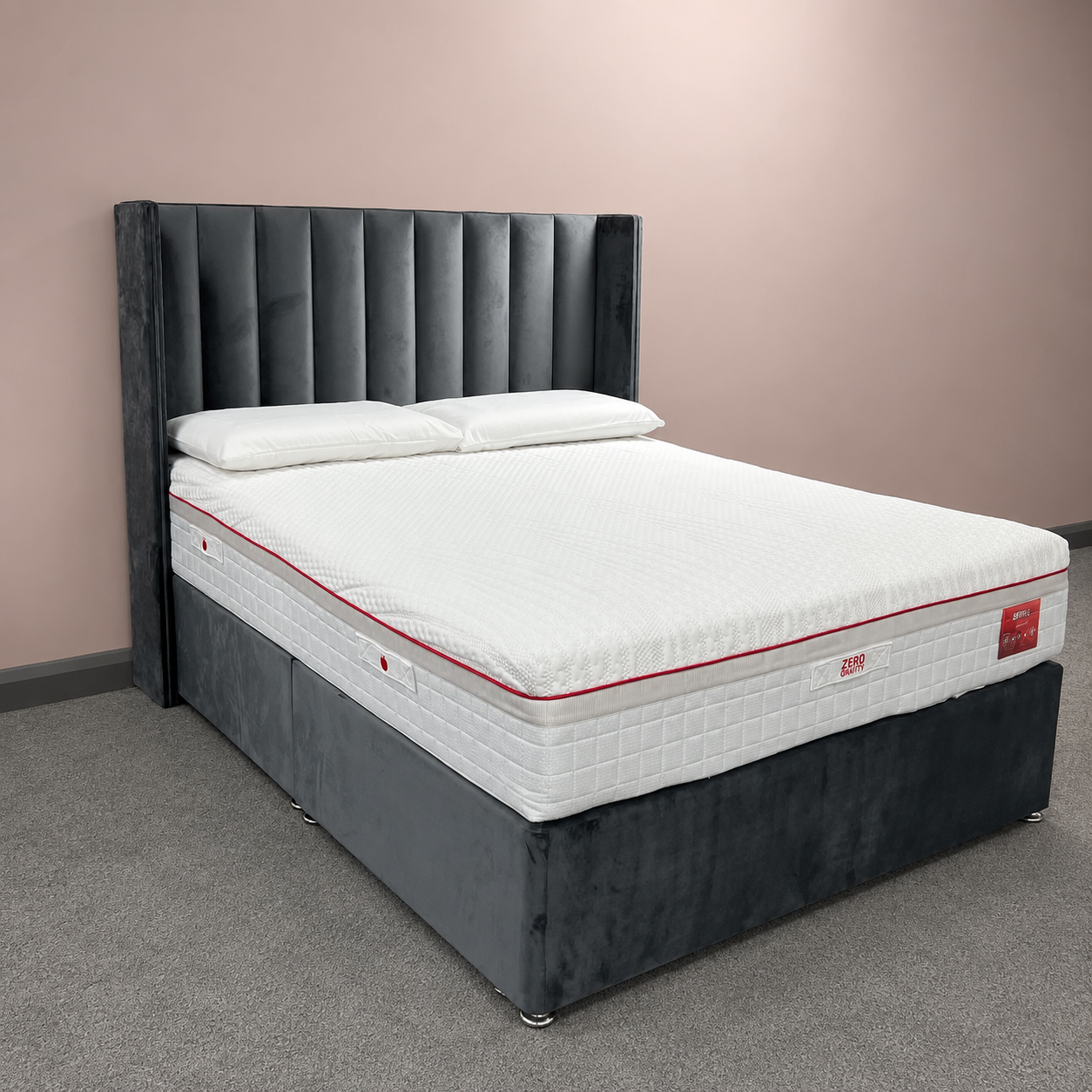 2026 Louis Winged Storage Divan Bed with Optional Drawers