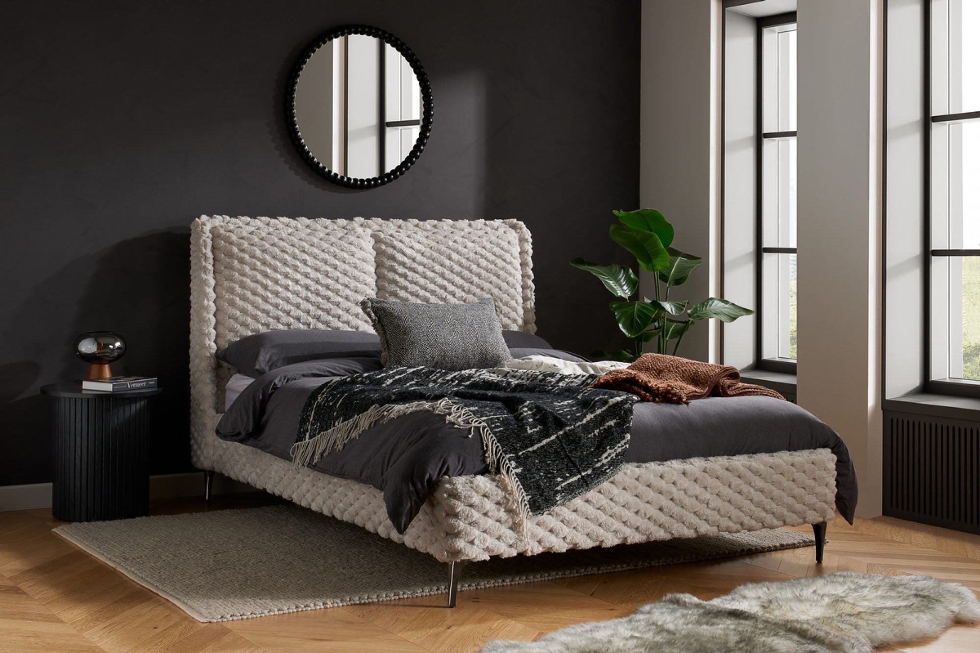 Double Tilly Soft Bed Frame - Ex Display