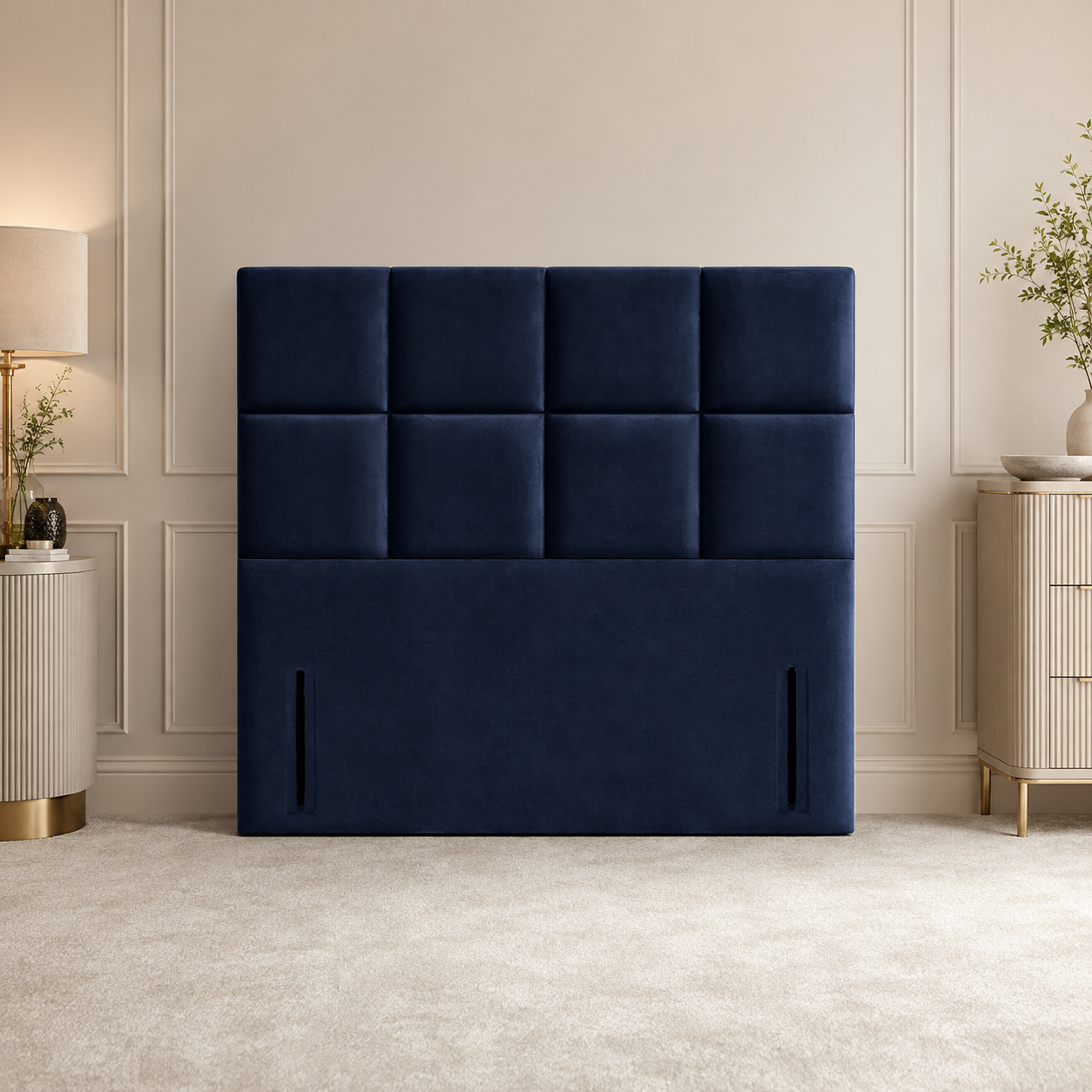 2026 Cube Floor Standing Headboard to Fit a Divan Bed