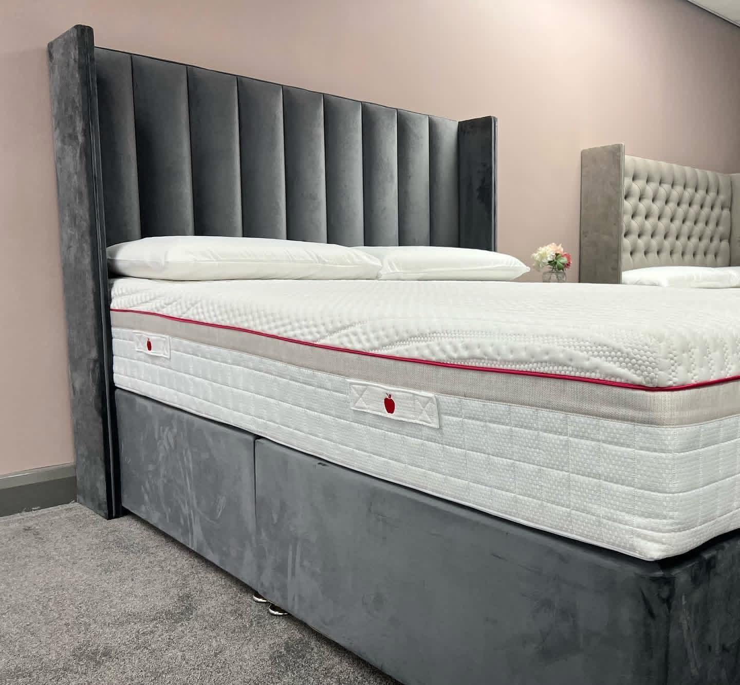 2026 Louis Winged Storage Divan Bed with Optional Drawers