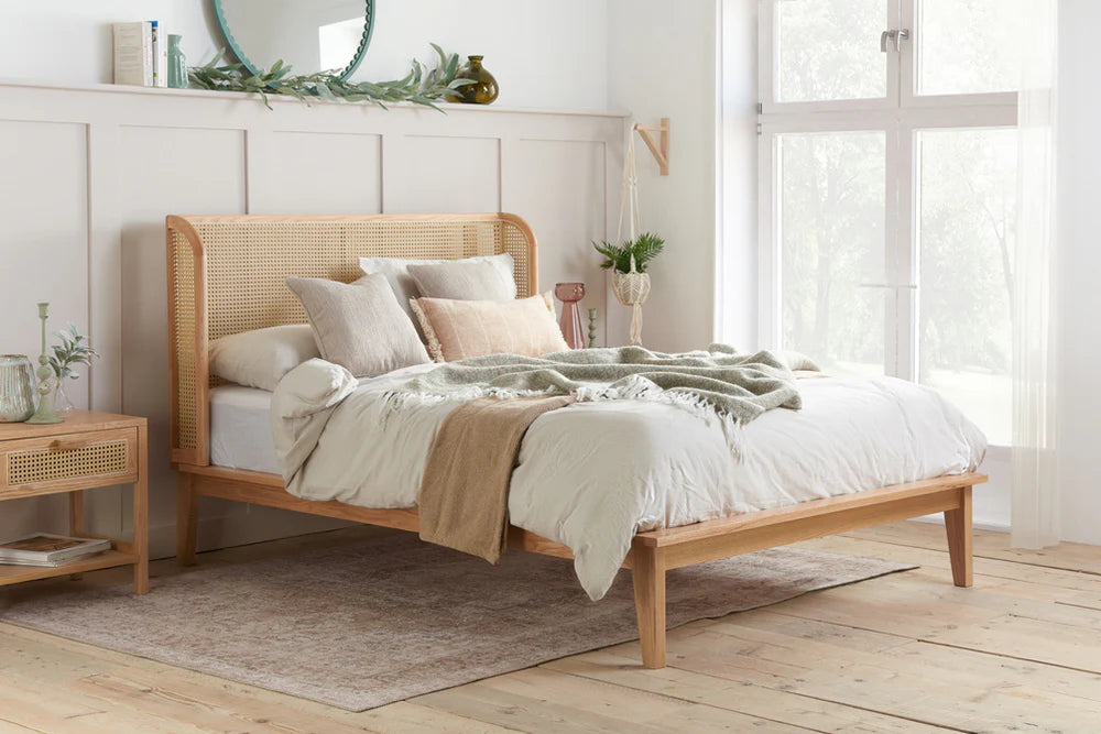 Double Rattan Bed Frame - Ex Display - Nimbus Beds