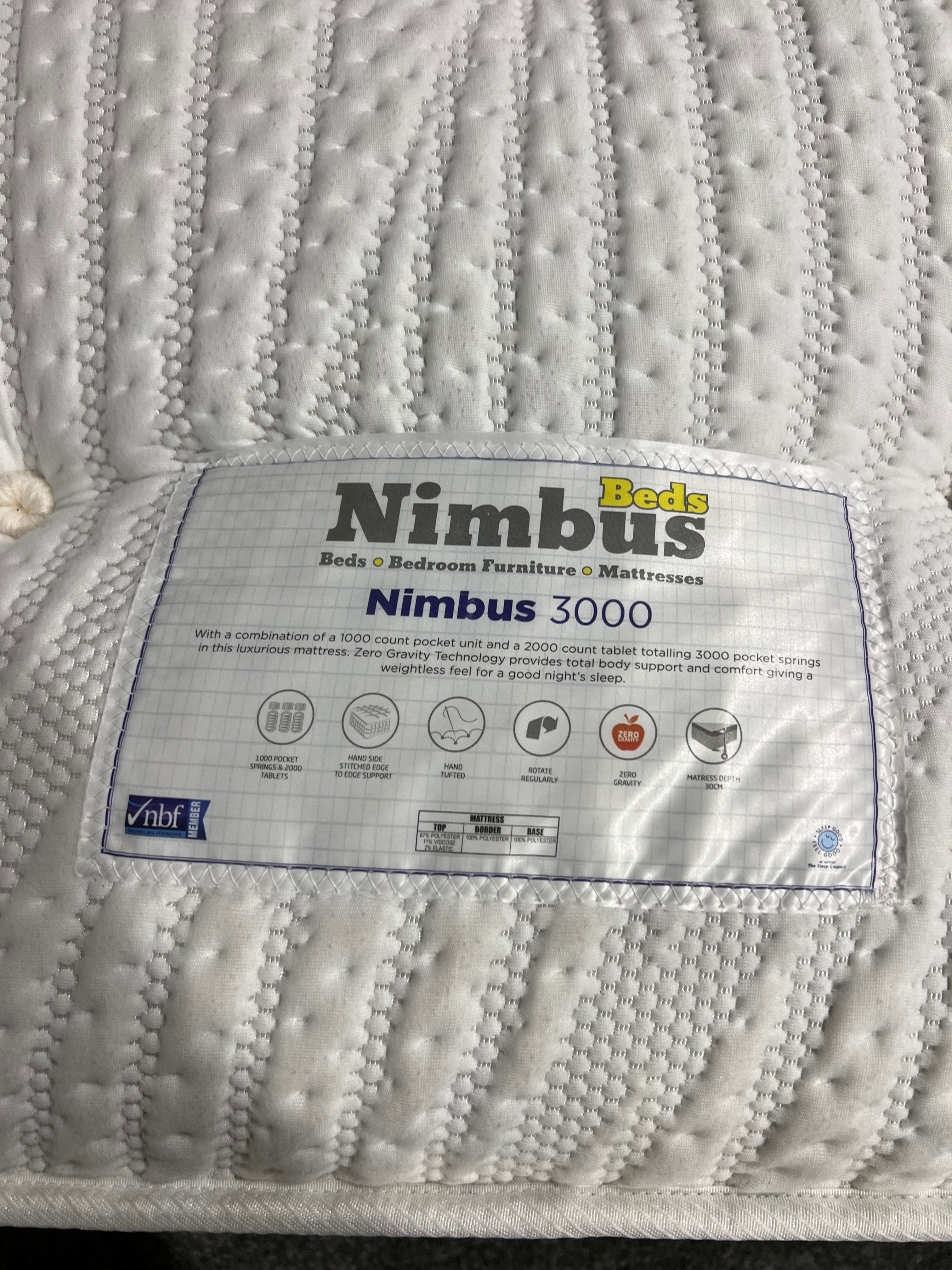 King Size Nimbus 3000 Mattress - Ex Display